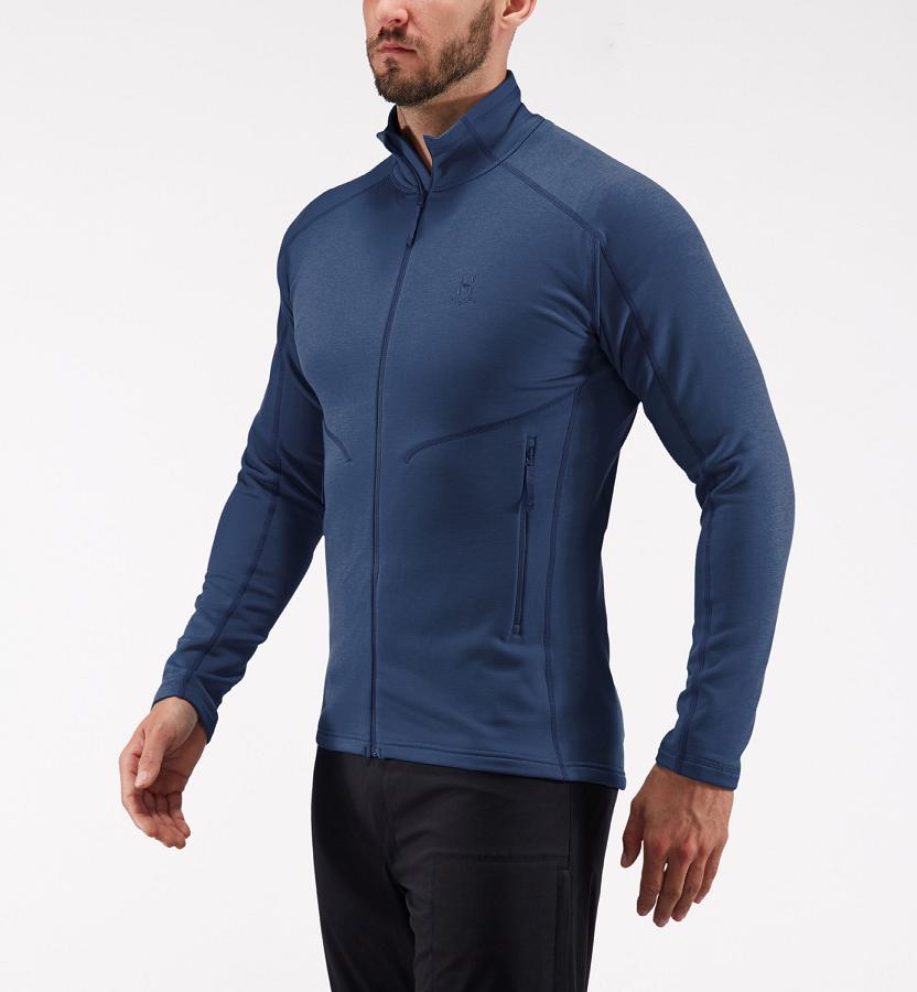 Haglöfs Heron Fleece Dark Blue For Mens YHAVR9342 Australia